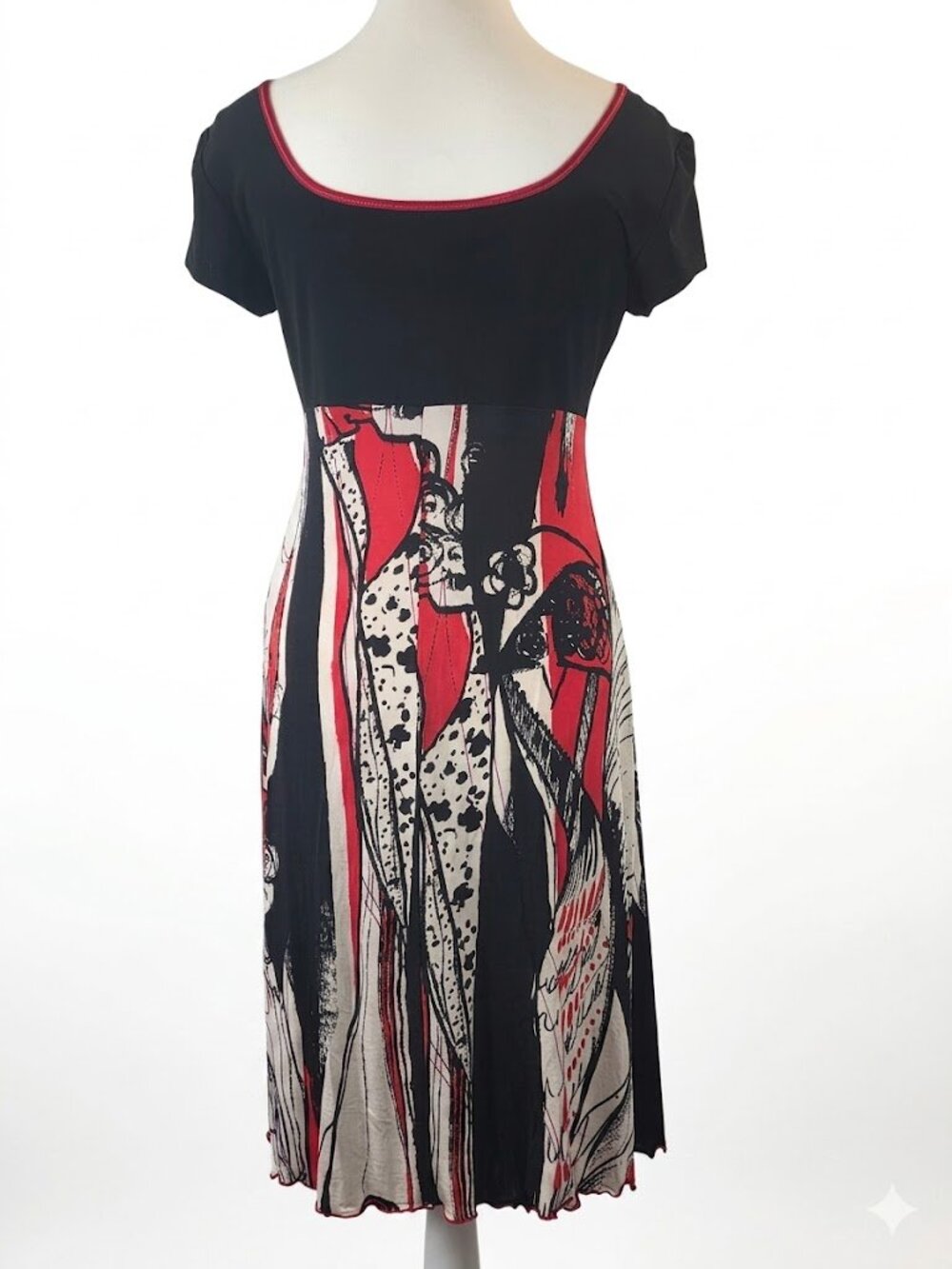 Joseph Ribkoff  Multi-colour Abstract Print Sophisticated Chic Size 8 - Picture 2 of 6